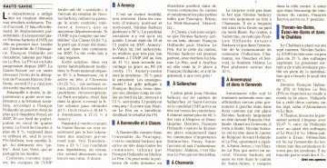 presse,dauphine,elections presidentielles 2012,resultats,2eme circonscription,annecy