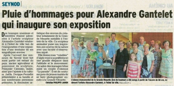 seynod,inauguration,exposition,sculpture,alexandre gantelet