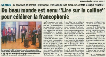 seynod,salon du livre,lire sur la colline,haute-savoie,inauguration