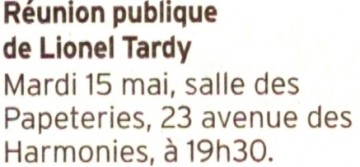 reunion publique,lionel tardy,legislatives 2012