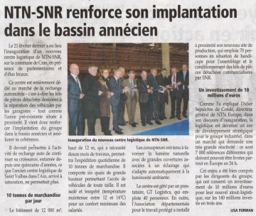 presse,dauphine,ntn,snr,inauguration,logistique,automobile,roulement