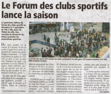 presse,essor,seynod,forum,clubs,sport,haute-savoie