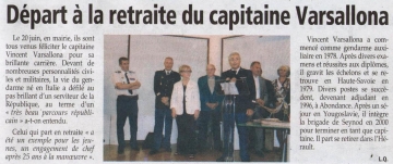 seynod,prese,dauphine,retraite,commandant,gendarmerie