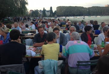 annecy,diner,jardins de l'europe,mairie