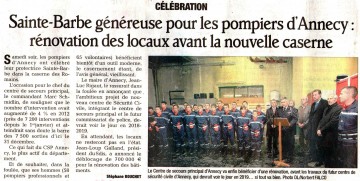 annecy,caserne,pompiers,ceremonie,sainte barbe