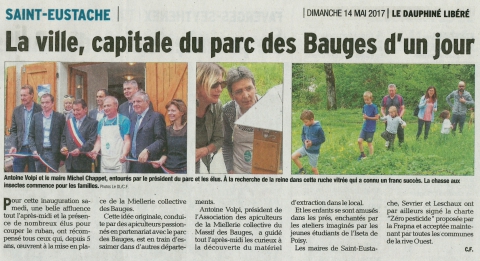 saint-eustache,inauguration,miellerie,bauges,haute-savoie,prese,dauphine