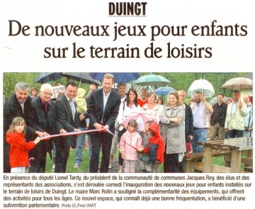 duingt,inauguration,jeux,enfant