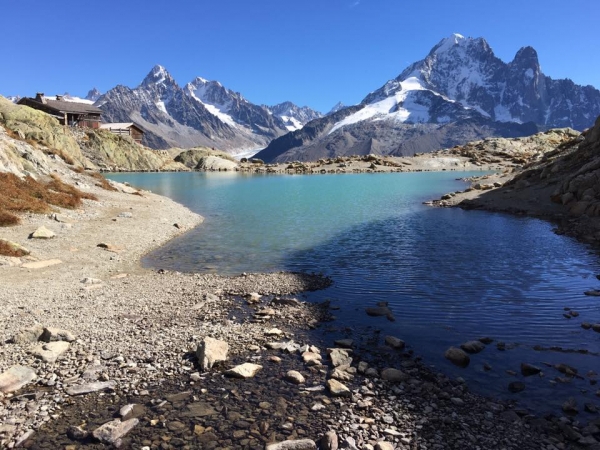 chamonix,randonnee,lac,montagne,lac blanc,lacs chesery,col des montets