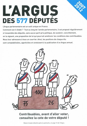 classement des deputes,classement,argus parlementaire,lionel tardy,legislatives 2012,contribuables associés